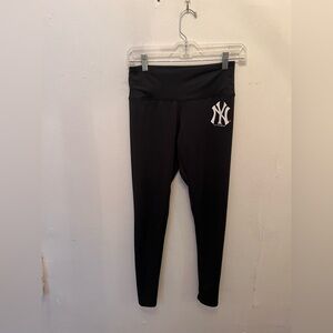 New Era Logo Legging Black New York Yankees Size Small